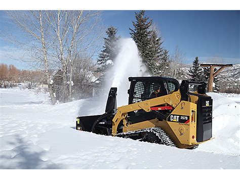 cat skid steer snow blower controls|cat sr318 snow blowers.